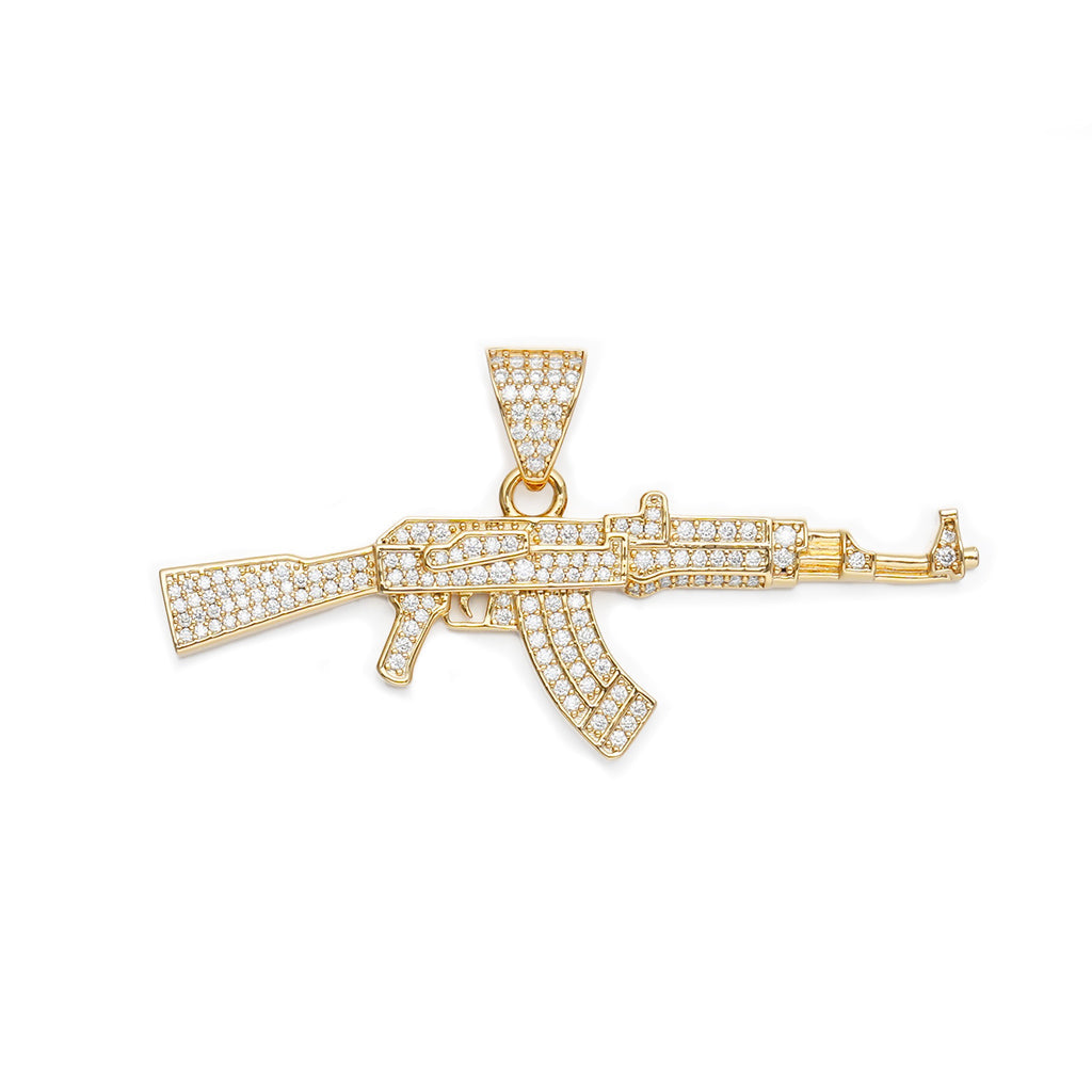 Iced AK-47 Pendant