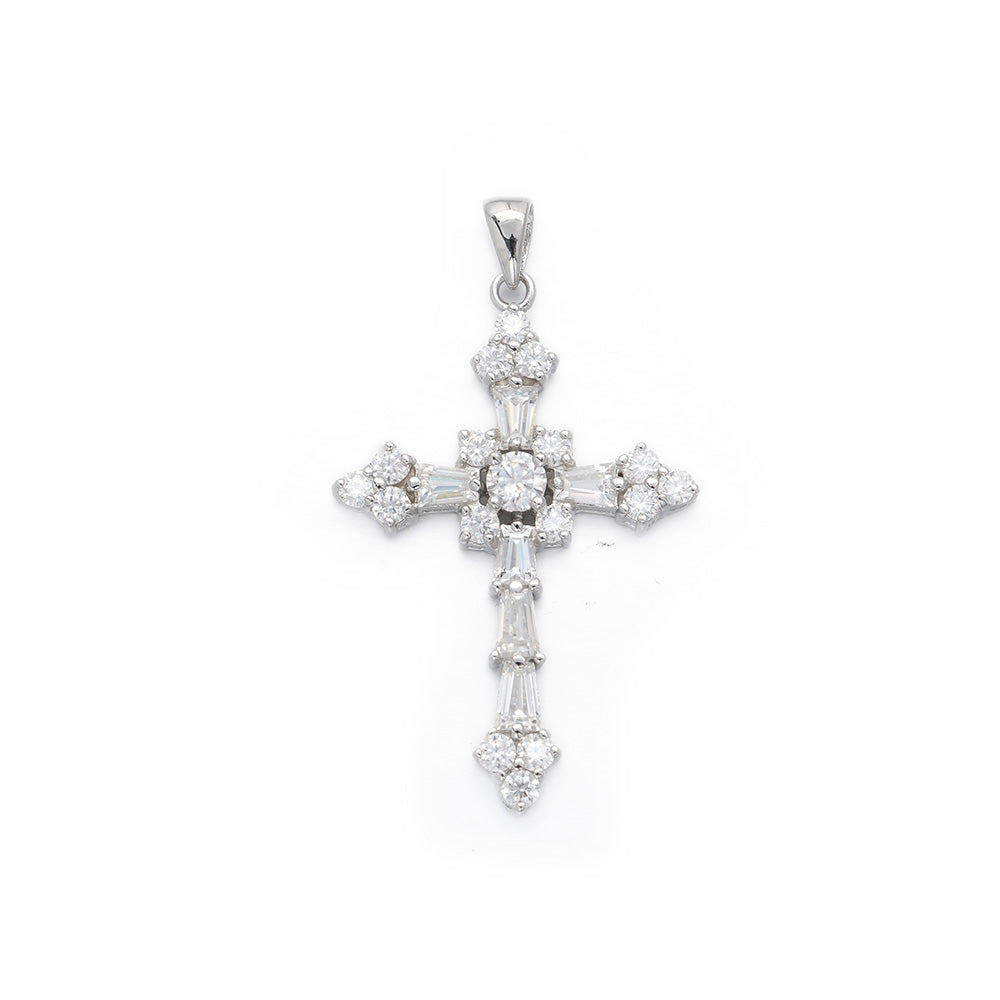 Moissanite Cross Pendant