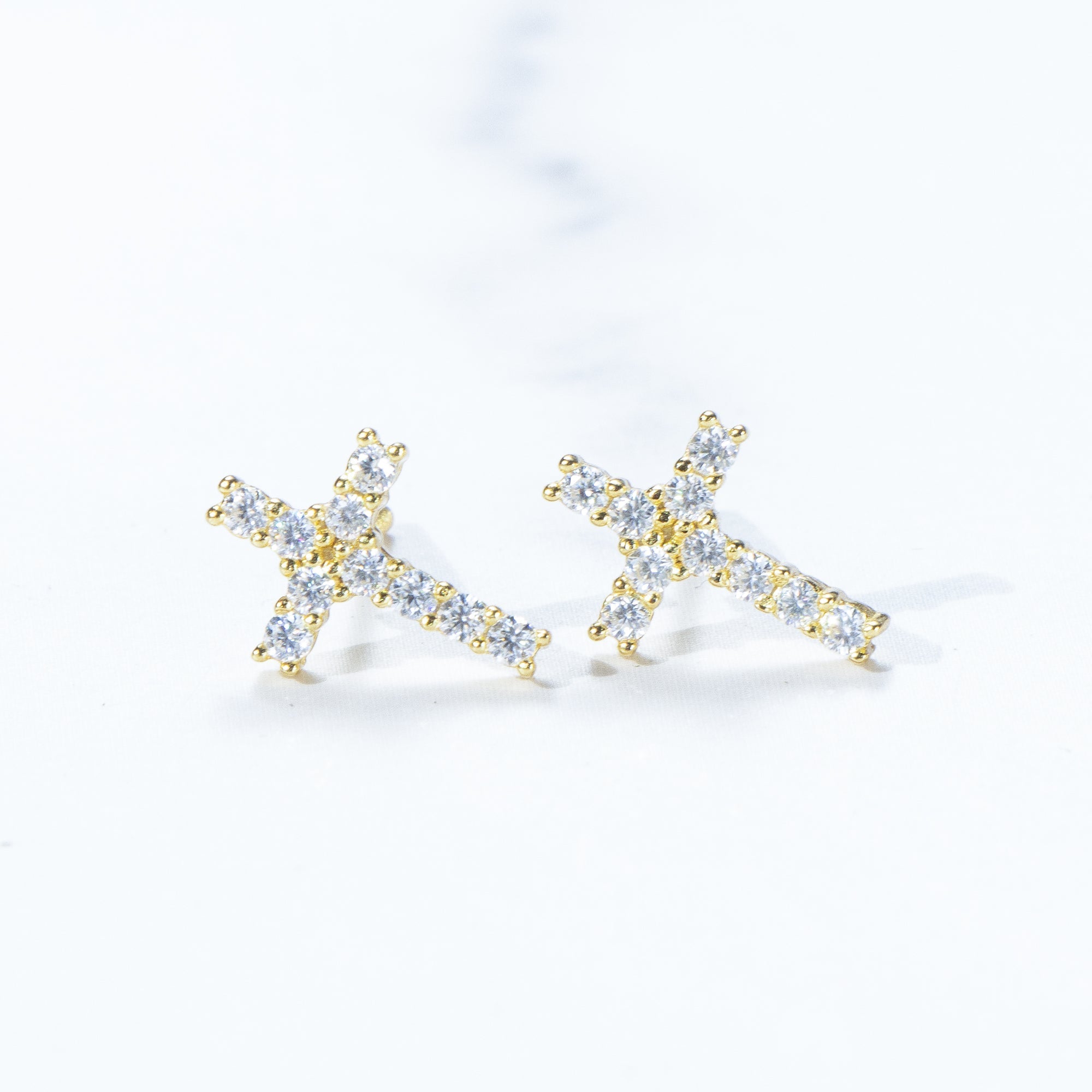 Women's Moissanite S925 Cross Stud Earrings