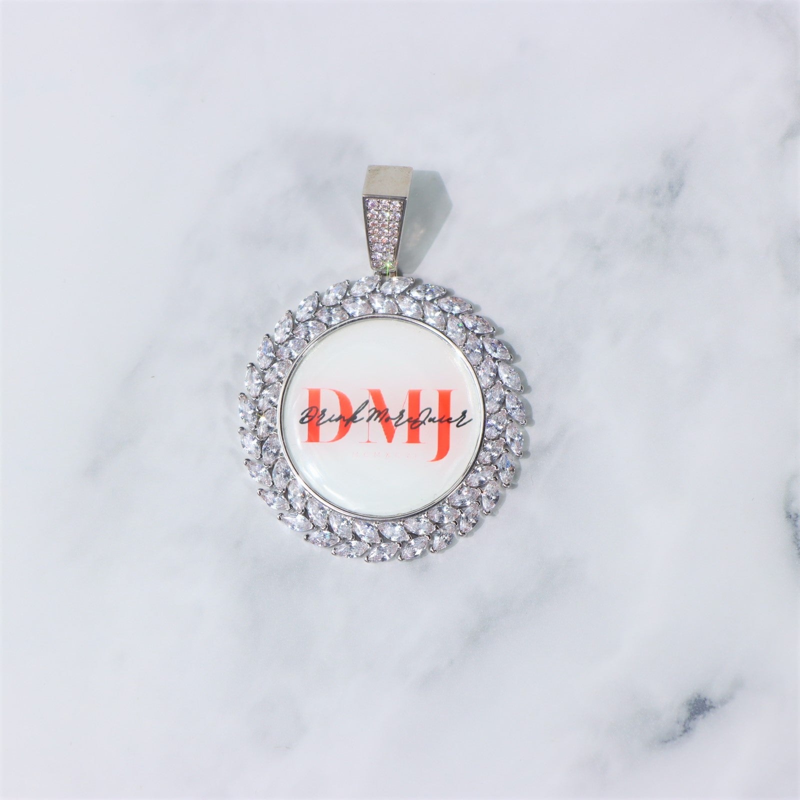 50mm Diamond Custom Photo Pendant