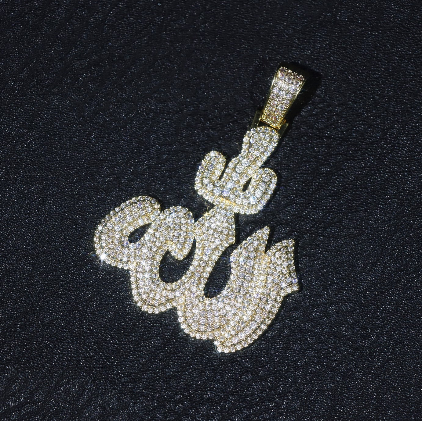 Moissanite Diamond Allah Pendant