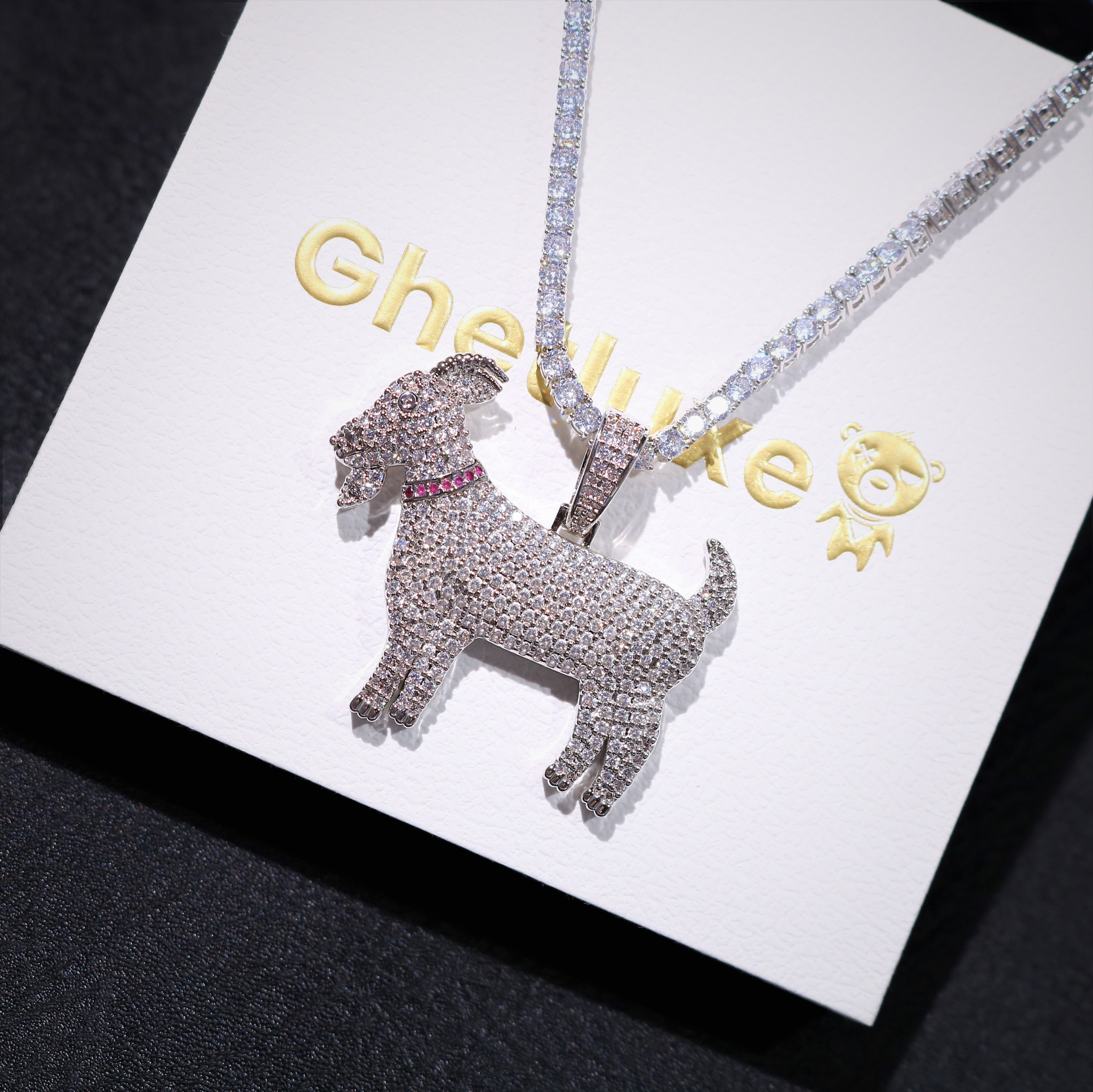 Iced Goat Pendant