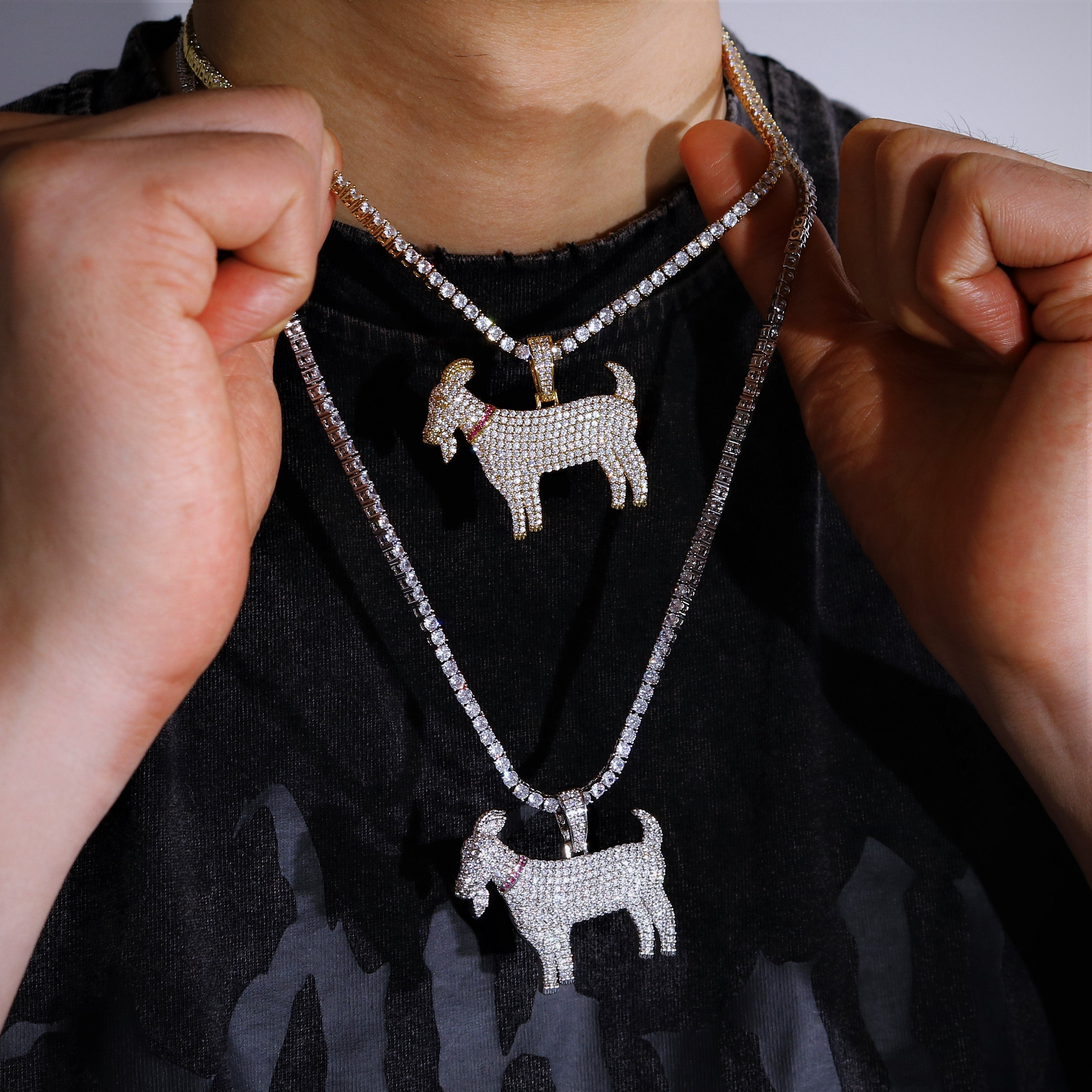 Iced Goat Pendant